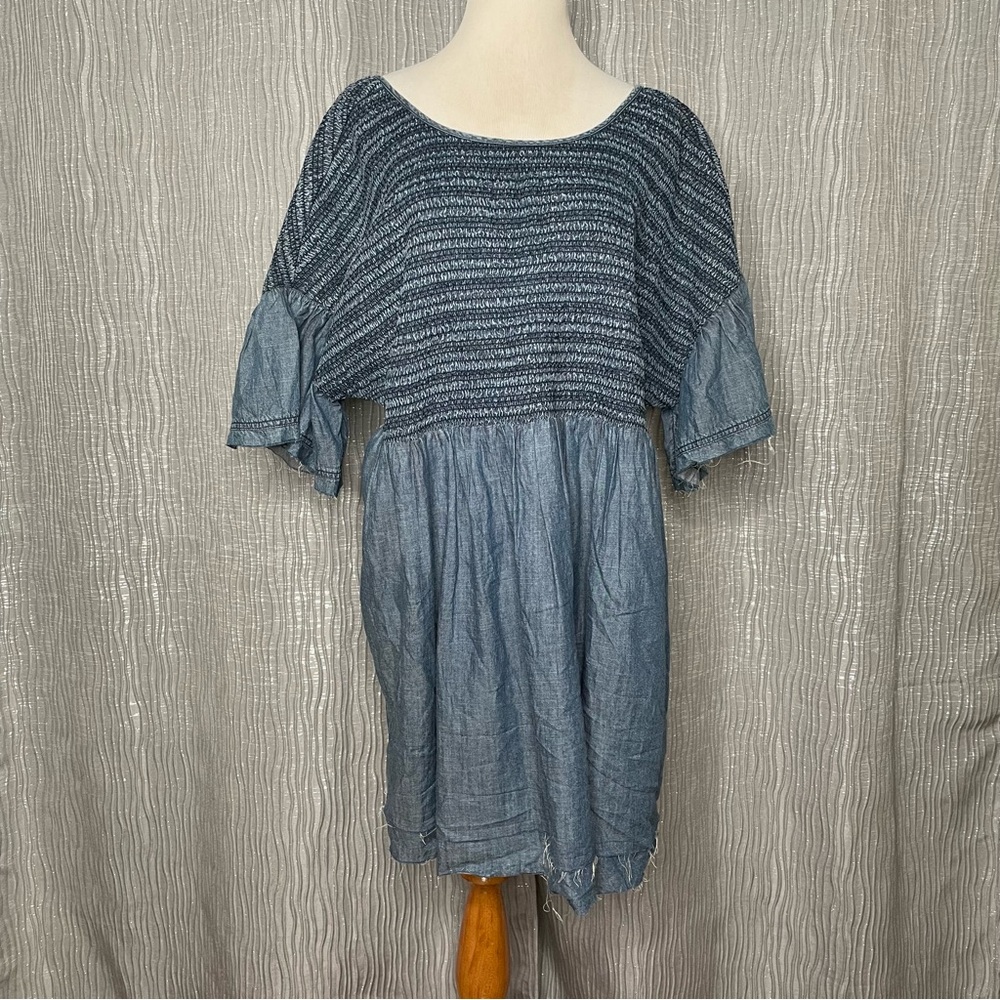 Anthropologie Luz Chambray Mini Dress - Picture 6 of 11